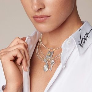 Lagos 18K Silver Beloved Locket Diamond Necklace